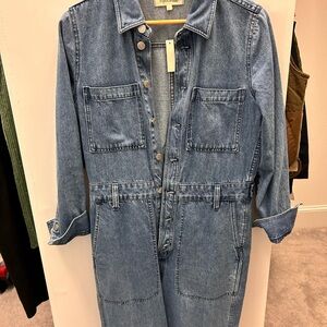 NWT Madewell Long Sleeve Denim Jumpsuit